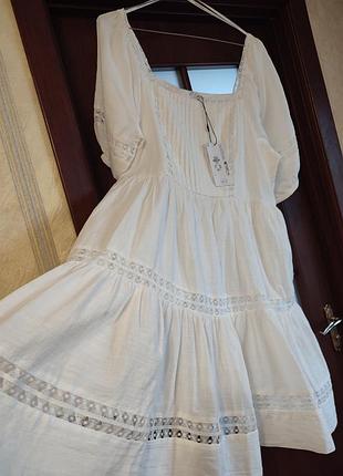 Платье платье коттон свободный крой l