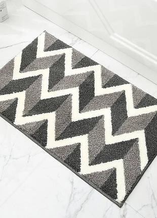 Коврик для ванной комнаты cappone зигзаг , 50x80 см
