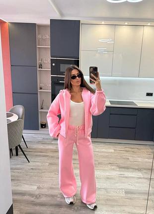 Теплий жіночий брючний спортивний костюм