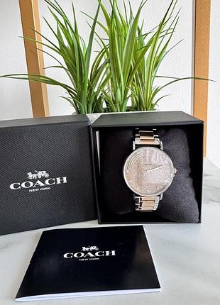 Жіночий годинник coach 14503522 rose gold x silver золотий срібний рожеве золото наручний коач