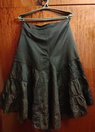 Теплая юбка, вышивка.