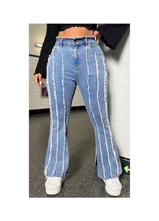 Стильные модные джинсы клеш