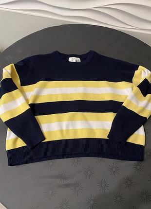 Кофта светр жіноча оверсайз в полоску