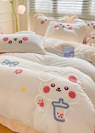 Детское постельное белье зайка