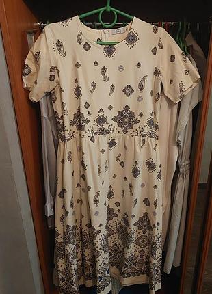 Довге плаття diadia біле з візерунками