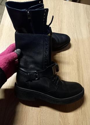 Кожаные ботинки 38 размер