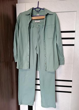 Костюм джинсовий м'ятний calliope.  розмір xs