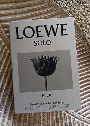 🌇loewe solo ella edt туалетная вода для женщин пробник/семпл аромат лоевое