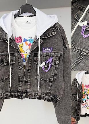 Курточка джинсова коротка