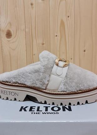 Итальянская зимняя женская обувь фирмы kelton сабо шлепки