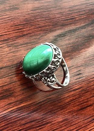 Кільце перстень вінтаж з фарфоровою вставкою з японії