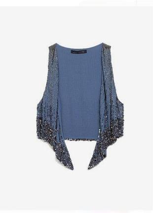 🖤жилетка с бисером zara m