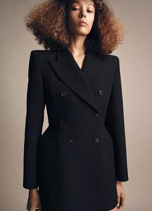 Двубортное платье-блейзер zw collection