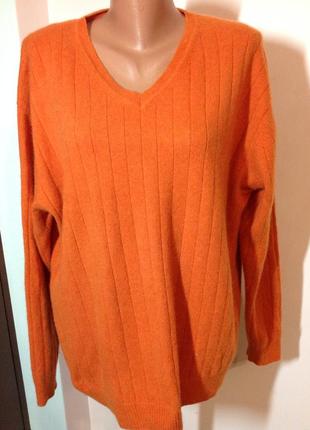 100% кашемір! шикарний теплий светр чоловічий пуловер westbury р. xl. можна і більше.