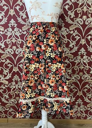 Вельветовая юбка винтаж