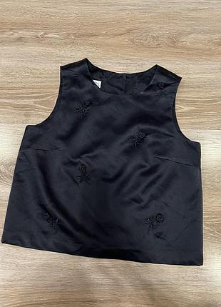 Шелковый топ блуза