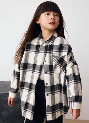Сорочка в клітинку на дівчинку