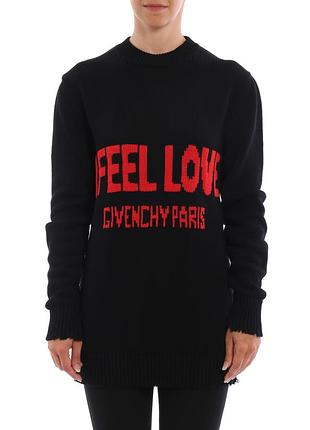 Удлиненный свитер givenchy paris франция женская кофта вязаная 100% хлопок коттон кардиган