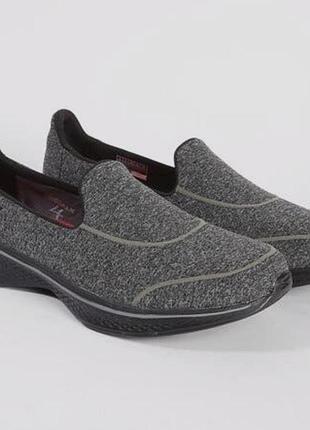 Жіноче прогулянкові мокасини сліпони skechers go walk