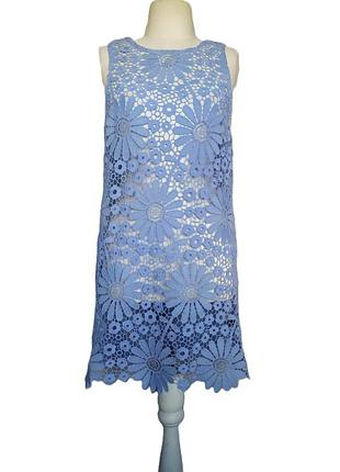 Летнее кружевное платье, платье с кружевом, мини платье, туника