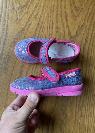 Дитячі текстильні балетки vitaliya