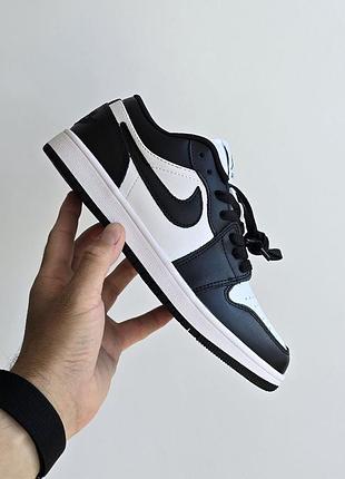 Кроссовки nike air jordan 1 low • black white