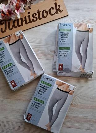 Термо брюки кальсоны подштанники в рубчик с анатомическим карманом livergy l xl xxl