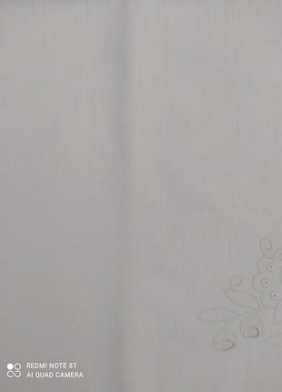 Новая полуторная простыня с вышивкой времен ссср хлопок 100% 145х215