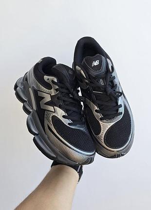 Кожаные кроссовки new balance 2000 • black grey
