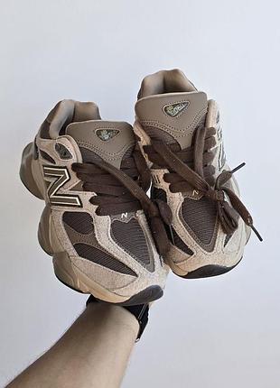 Кожаные кроссовки new balance 9060 • brown