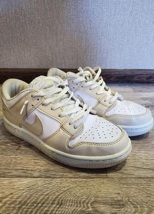 Кроссовки nike dunt low retro beige