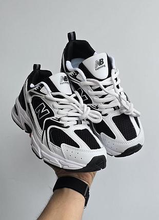 Шкіряні кросівки new balance 530 • black white