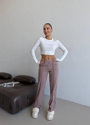 Теплі, максимально зручні та стильні жіночі палаццо