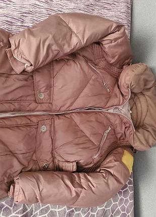 Куртка женская stella mccartney x adidas parka puffer brown jacket - s