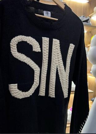 Светр saint michael sin black logo 4