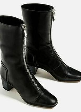 Сапожки кожа