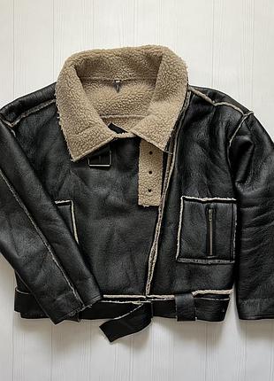 Жіноча куртка косуха зі штучним хутром