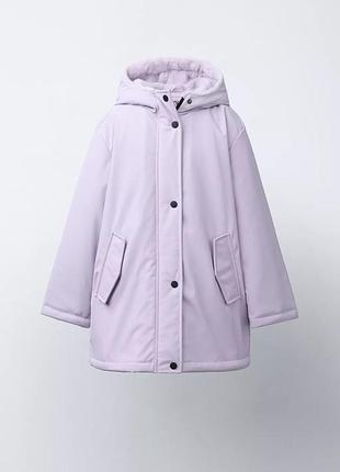 Парка на дівчинку фіолетова zara new