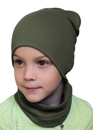 Комплект шапка хомут для хлопчика