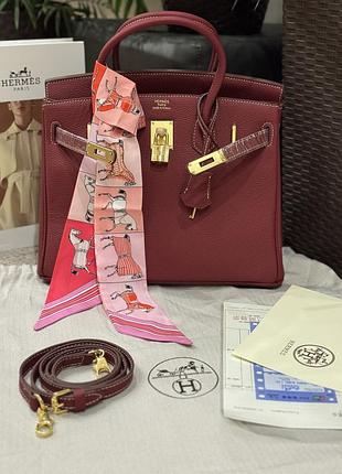 Шкіряна сумка  birkin 30 см