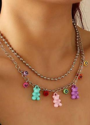 Колье с мишками (gummy bears)