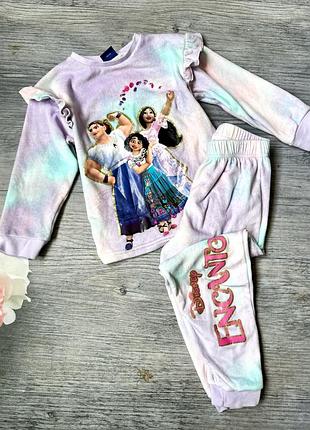 Теплая велюровая пижама на девочку