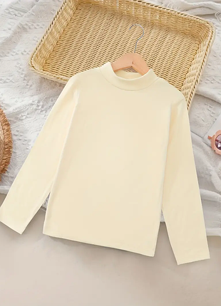 Теплый гольф для девочки теплая водолазка флис