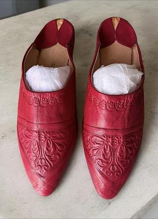 Бабуши марокканские кожаные