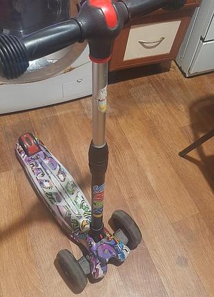 Детский самокат, поворотные колеса