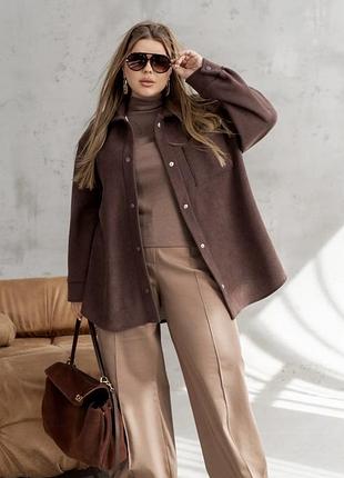 Кардиган-сорочка на хутряній основі