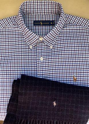 Лот  сорочка + шарф, оригінальні речі відомого бренду