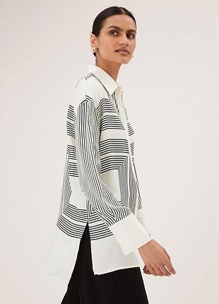 Сатиновая женская рубашка