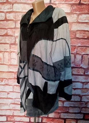 Куртка замшева вінтажна 90-е екстравагантна