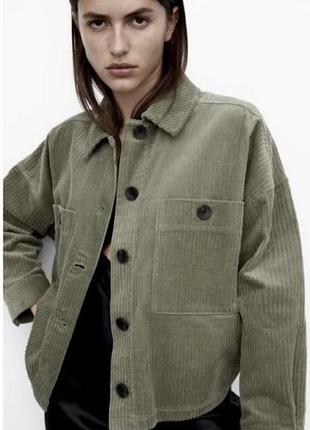 Вельветова куртка бомбер zara